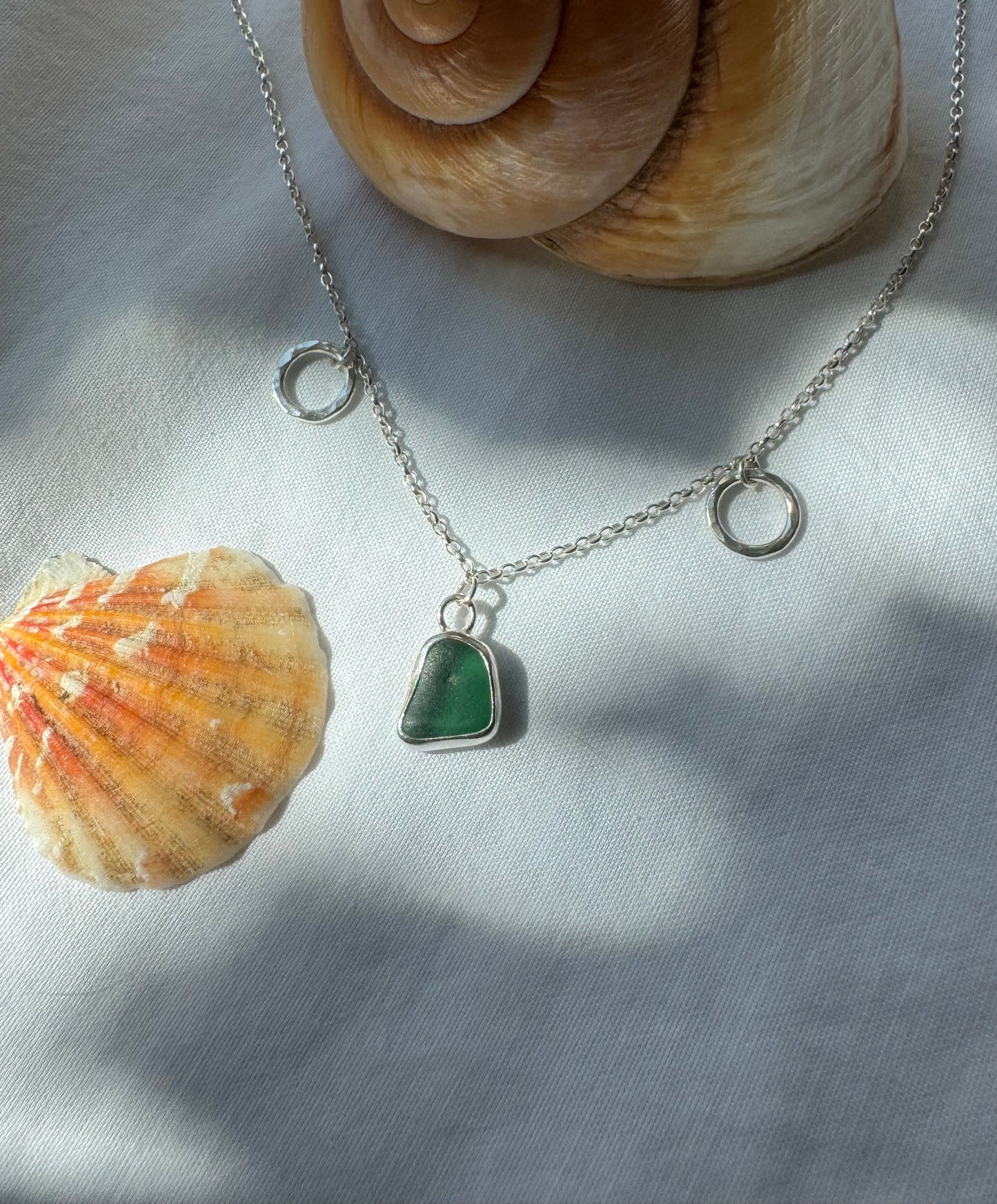 Seaglass charm necklace