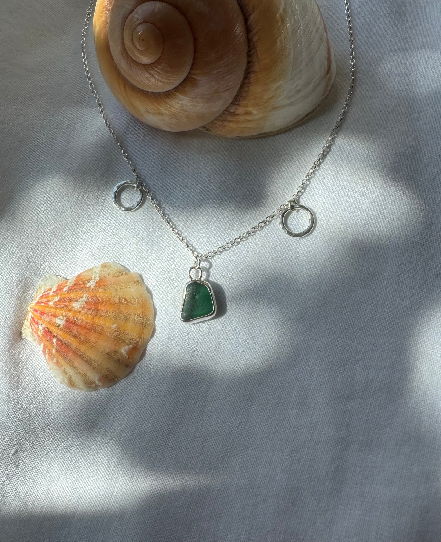 Seaglass charm necklace