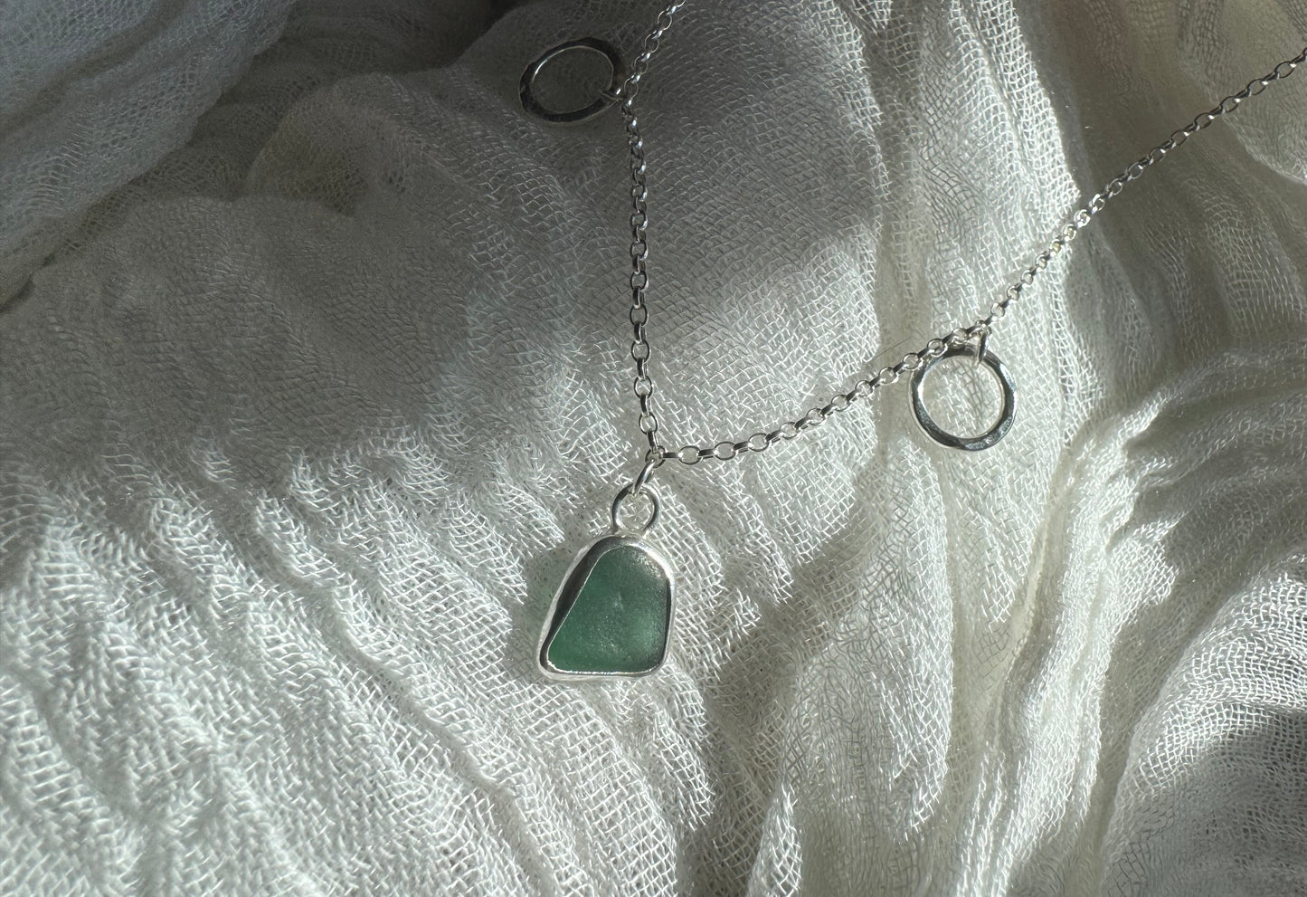 Seaglass charm necklace