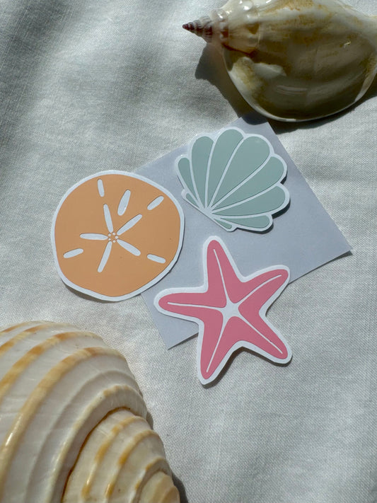 Mini beach sticker set