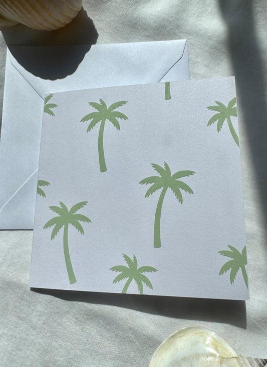 Palm tree card